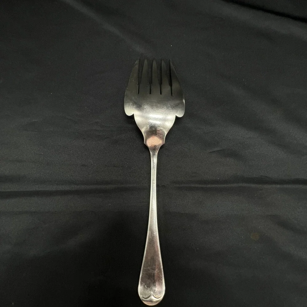 Tiffany & Co Silver Plate Cold Meat Serving Fork Mono N 9.25
